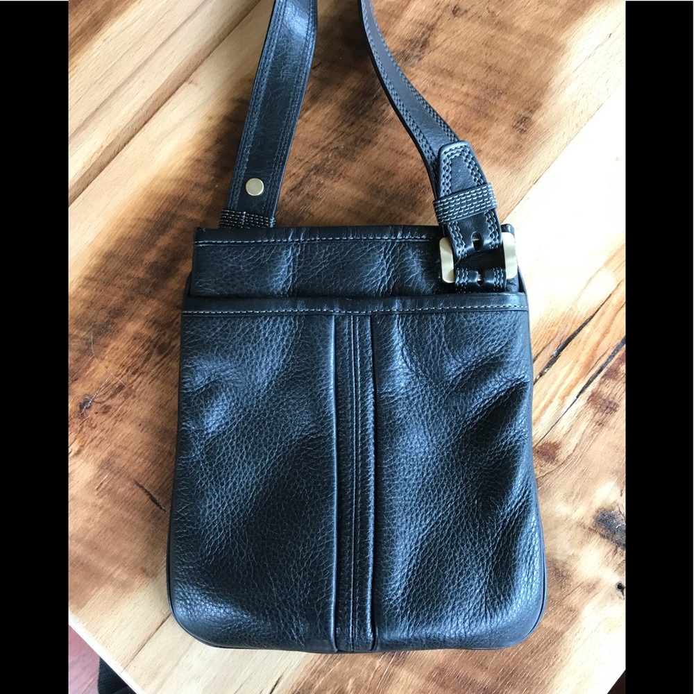 Black Leather Michael Kors crossbody purse